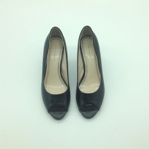 Tahari Black Open Toe Heels